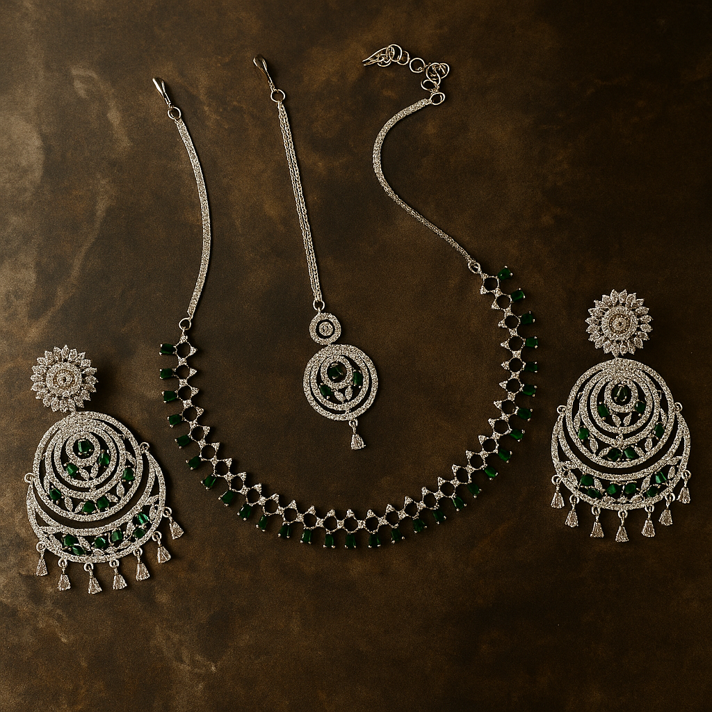 Ivory Green Shine Set